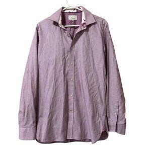 Ted Baker Endurance Plaid Long Sleeve‎ Dress Shirt Men Size 15.5-34/35 Cotton